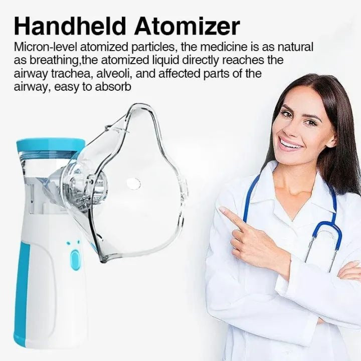 Mesh Nebulizer Machine For Kids And Adults, Handheld, Mesh Technology Portable, Soundless, And Effective Respiratory Solution