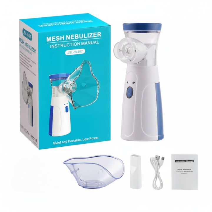 Mesh Nebulizer Machine For Kids And Adults, Handheld, Mesh Technology Portable, Soundless, And Effective Respiratory Solution