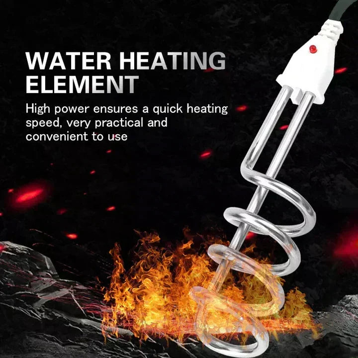 Shockproof Stainless Steel Electric Water Heating Rod 2000W – (اب کرنٹ کا خطرہ نہیں، شاک فری راڈ سے پانی گرم کریں 🔥)